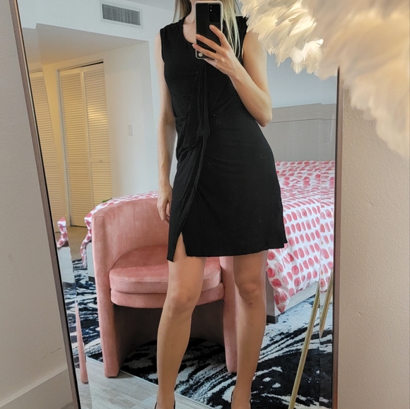 Allsaint Black Casual Sexy Dress - Picture 6 of 6
